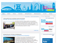 Tablet Screenshot of fdp-ruhr.de